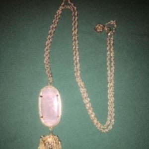 Kendra Scott - Nude/Pink Clear Large Necklace